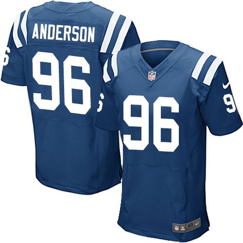 Nike Colts #96 Henry Anderson Royal Blue Team Color Men's Stitched NFL Elite Jersey
